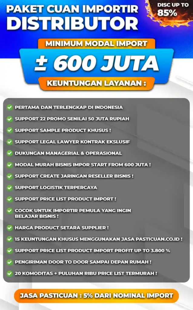 Paket Cuan Importir Distributor