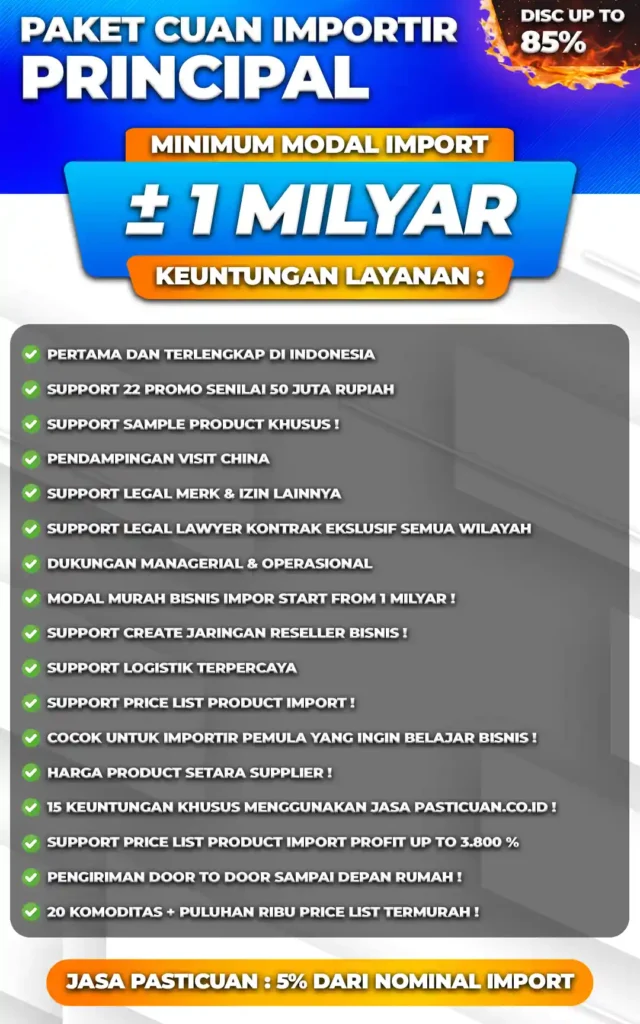 Paket Cuan Importir Principal