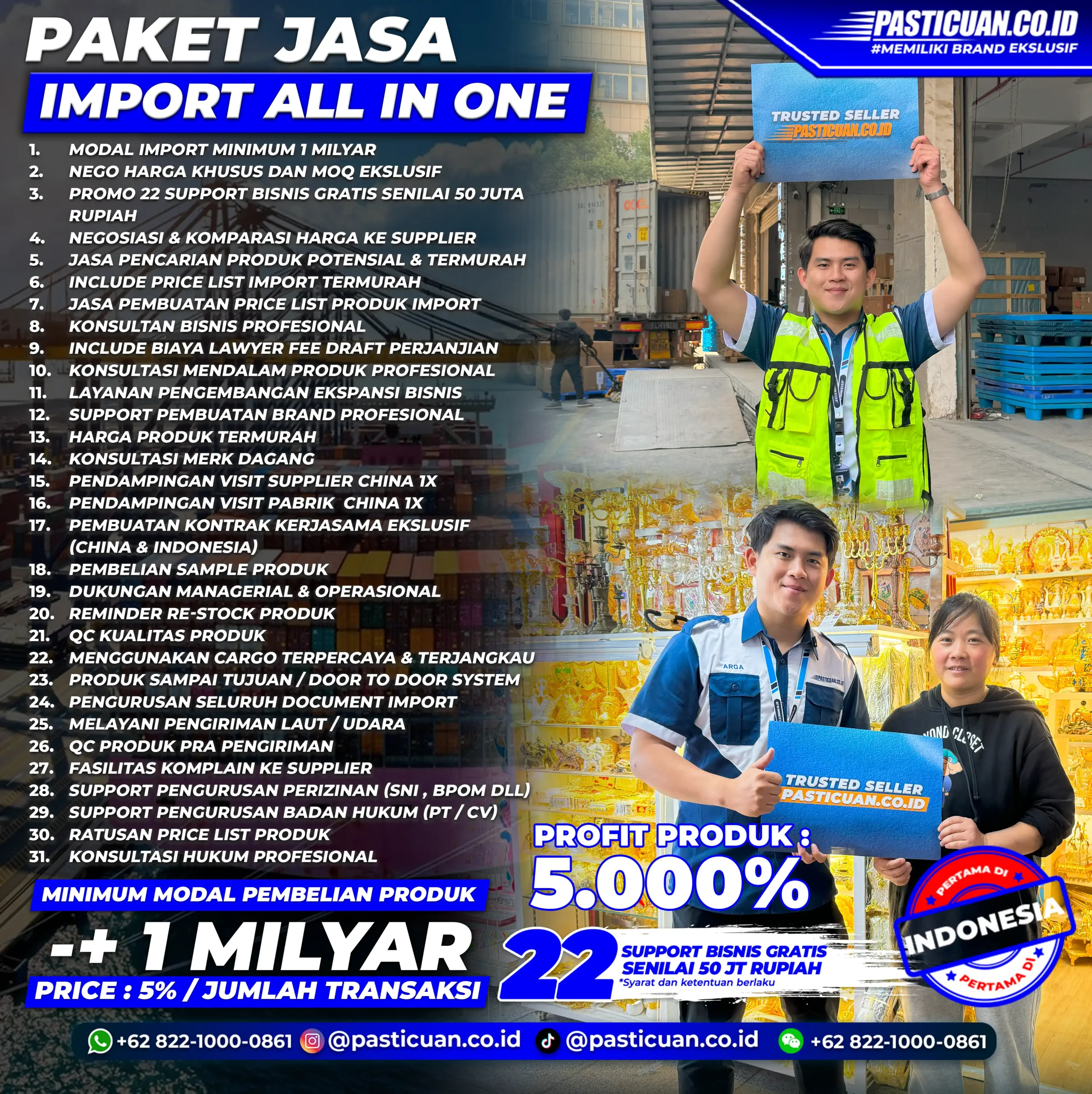 PAKET JASA IMPORT ALL IN ONE