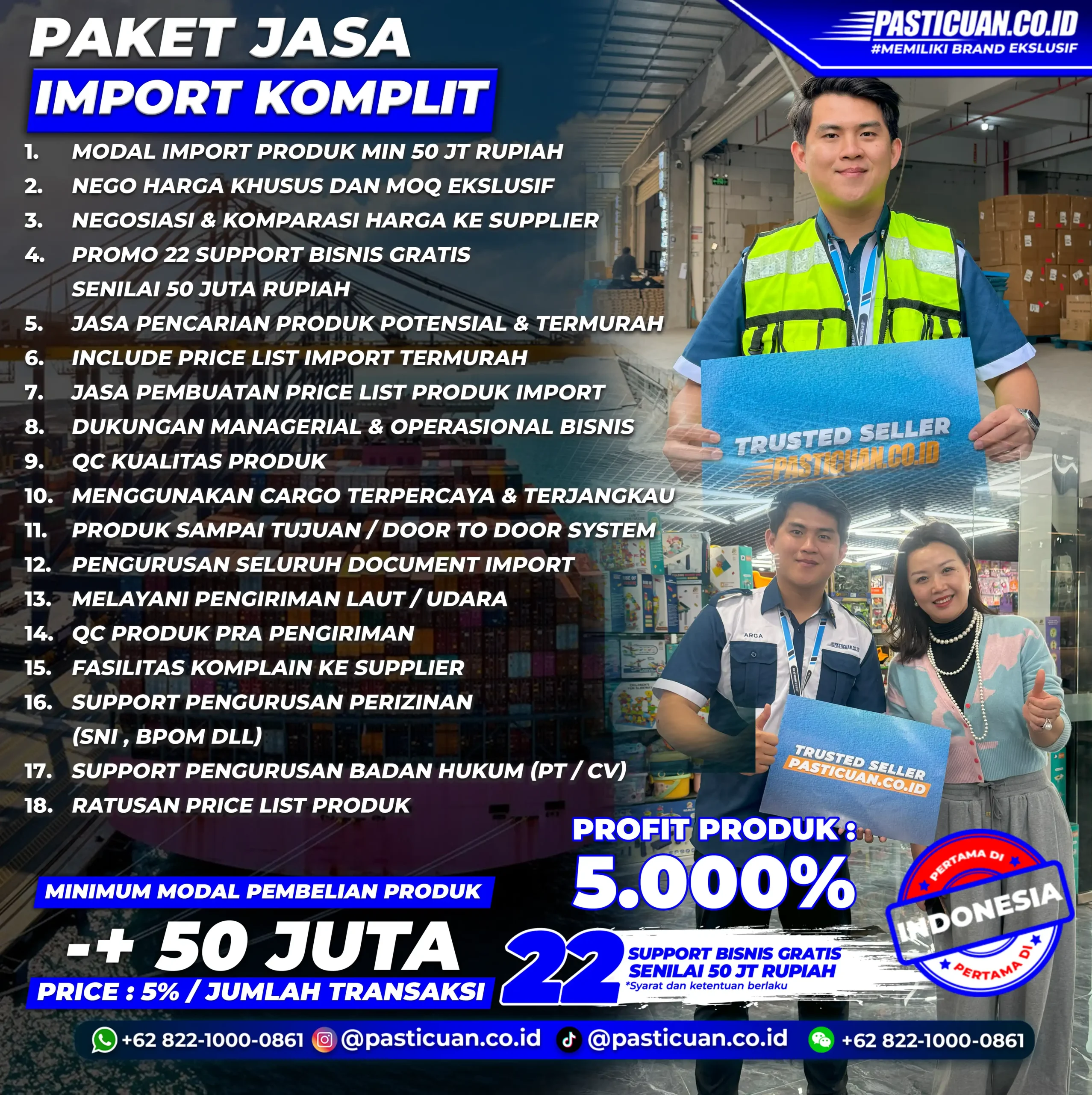 PAKET JASA IMPORT KOMPLIT